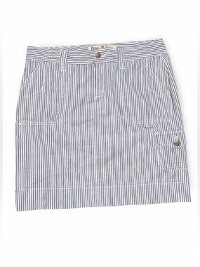 G.H. Bass & Co. Seersucker Stripe Cargo Mini Skirt
